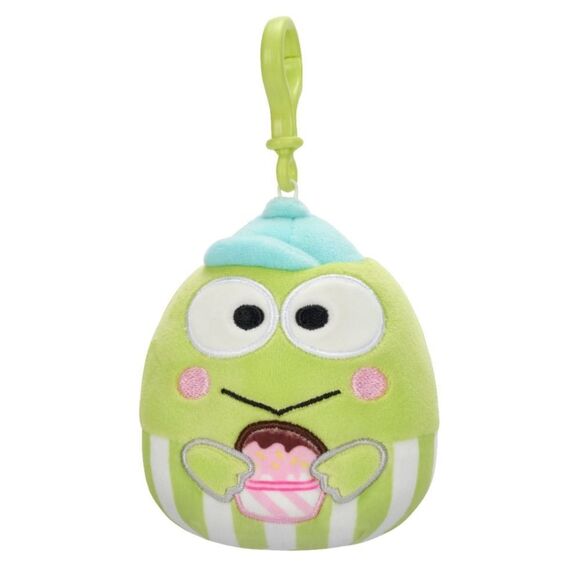 New With Tag Squishmallows Hello Kitty‎ And Friends Keroppi 3.5" Clip-on Plush - Picture 1 of 12
